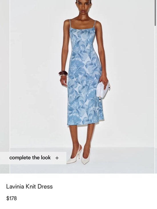 Reformation Dresses & Skirts - Reformation Lavinia Knit Dress, Blue Floral Midi
